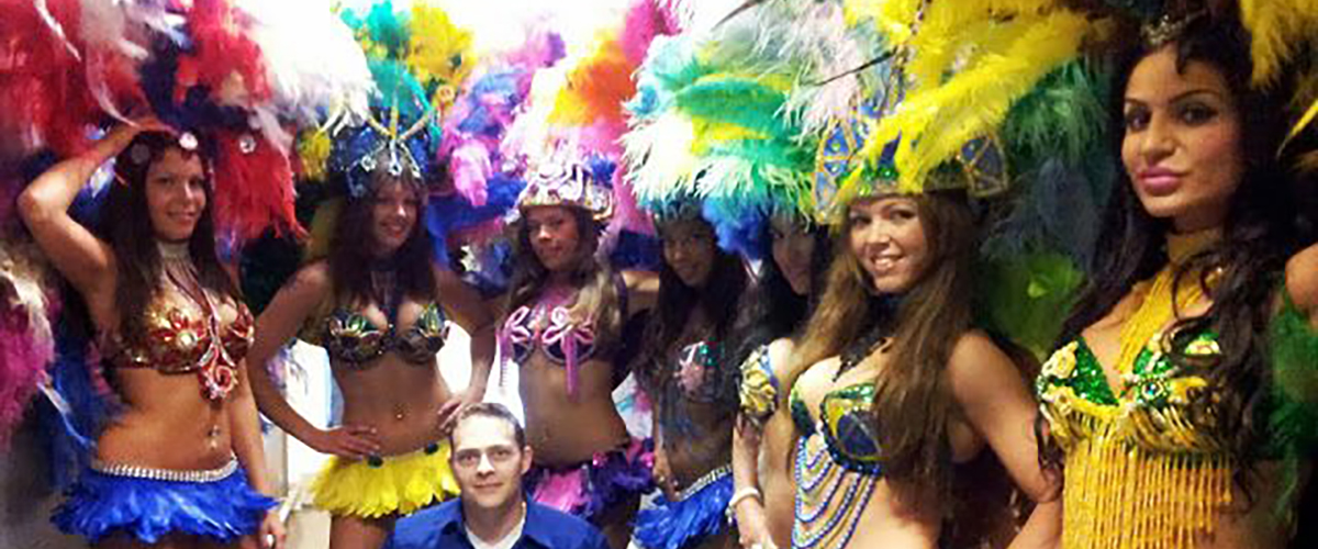 Samba danseres voor feesten
