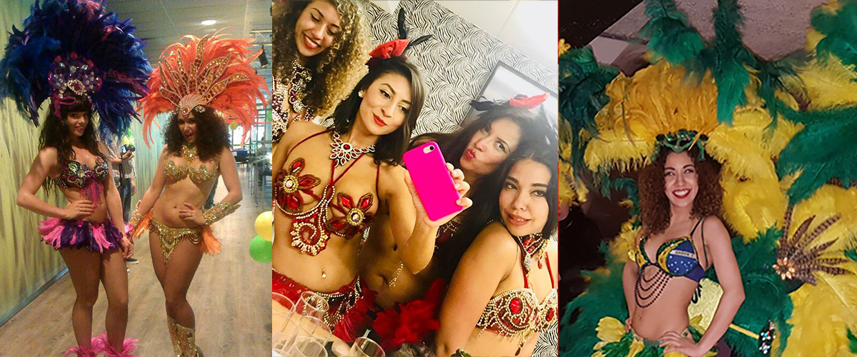 Exotische Braziliaanse Sambadanseressen