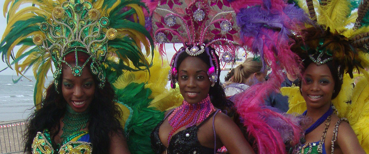 Samba danseres voor feesten